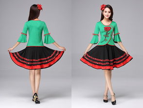 民族風(fēng)情與時(shí)尚融合——廣場(chǎng)舞服裝玫瑰花朵喇叭袖系列